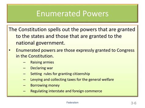 enumerated powers examples
