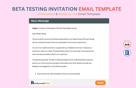 Enuser Testing Invitation Email Template