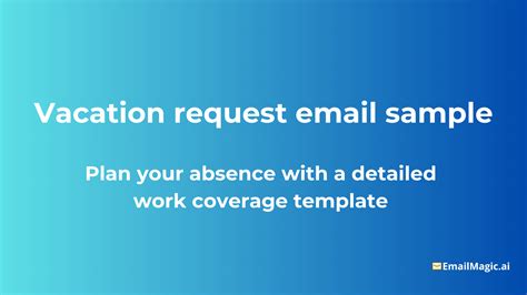 Envacation Request Template
