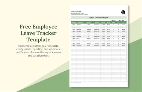 Envacation Tracker Excel Template