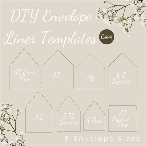 Envelope Liner Sizes