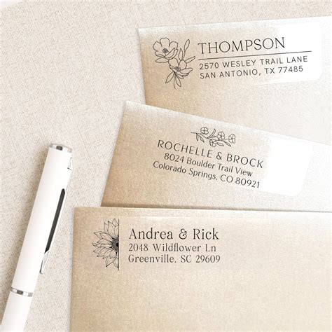 Envelope Personalized Address Labels