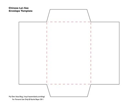 Envelope Template Cut Out