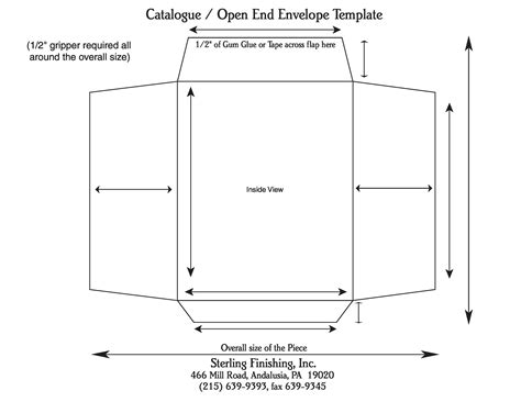 Envelope Template With Measurements
