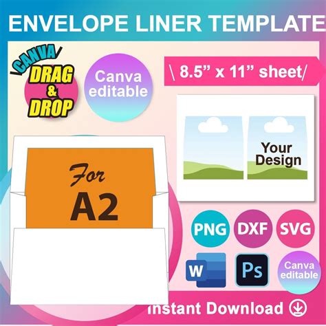 Download envelope-and-liner-template-a2 SVG