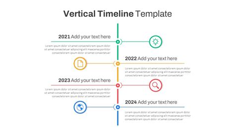Envertical Timeline Template