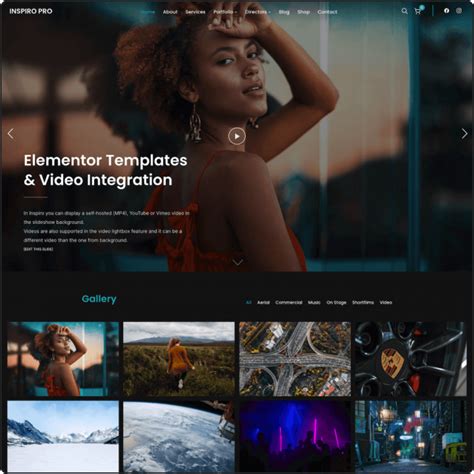 Envideographer Website Template