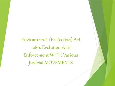 Environment Protection Act Case Laws
