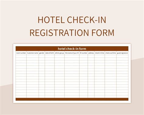 Envisitor Check In Template