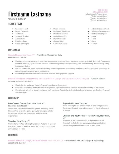 Envslo Cv Template Reddit