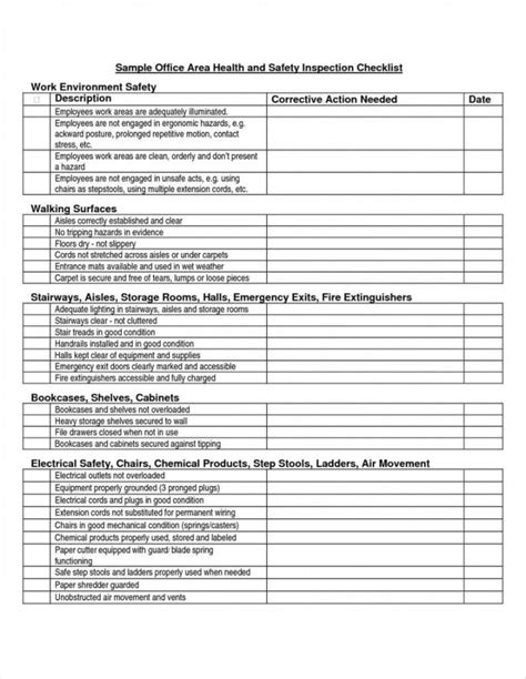 Enwarehouse Safety Checklist Template Excel
