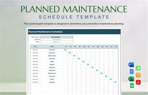 Enwaterfall Schedule Template