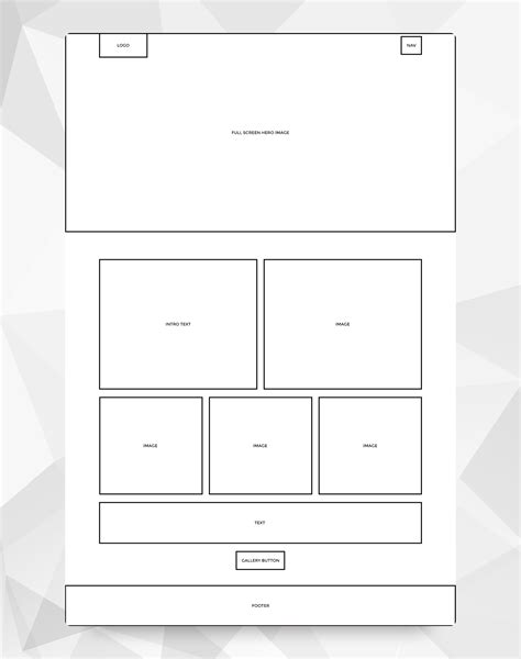 Enweb Design Wireframe Template