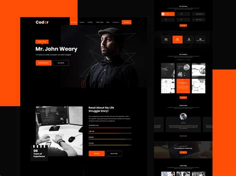Enweb Developer Portfolio Templates Free