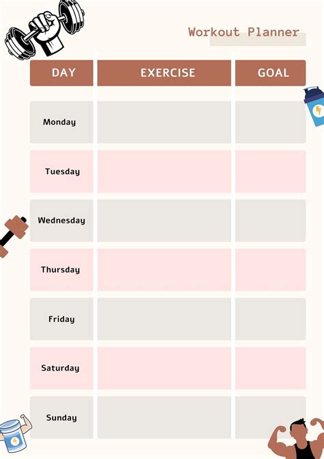 Enweekly Workout Template