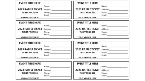 Enwinning Ticket Template