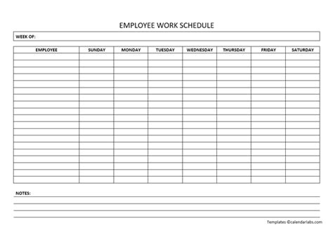 Enwip Schedule Template