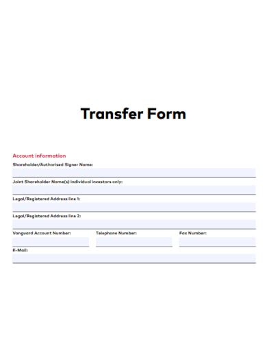 Enwire Transfer Template Word