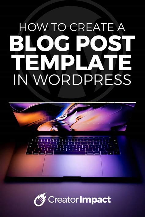Enwordpress Create Post Template