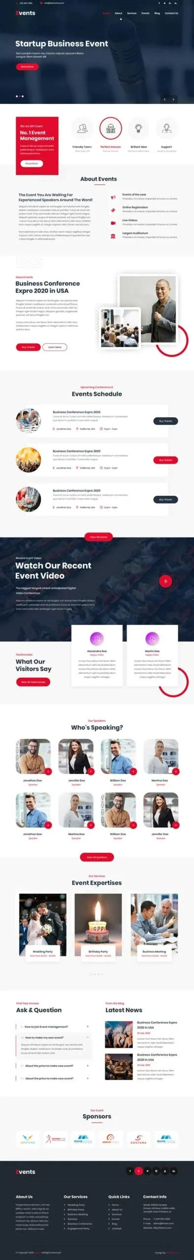 Enwordpress Event Template