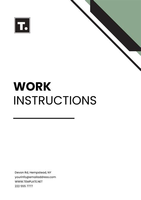 Enwork Instructions Template