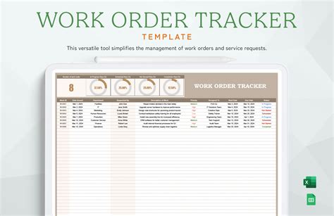 Enwork Order Tracking Template