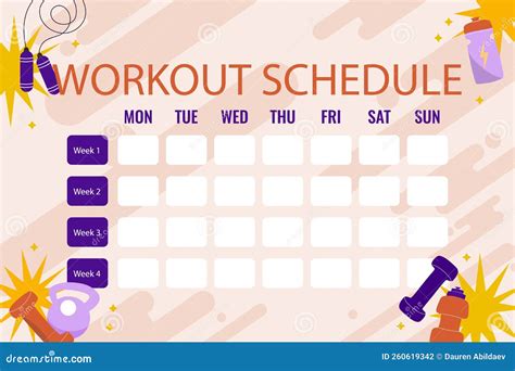 Enworkout Routine Schedule Template