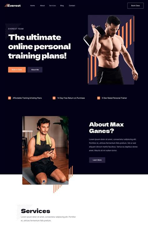 Enworkout Website Templates