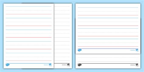 Enwriting Lines Template