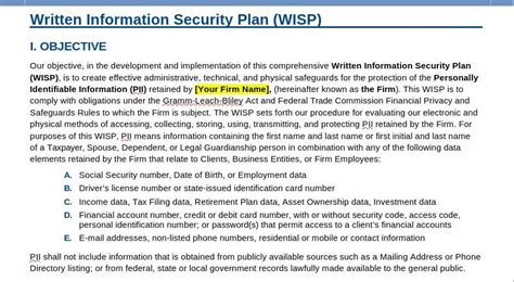Enwritten Information Security Program Template