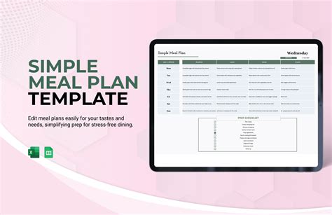 Enww Meal Plan Template