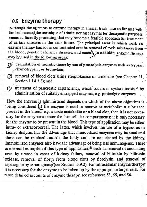 Enzyme Therapy Biochemistry