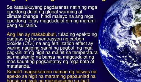 epekto ng climate change sa kalusugan - Brainly.ph