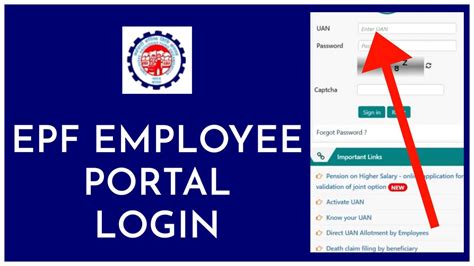 epf employee login portal online services