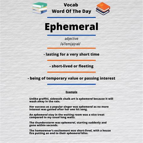 ephemeral example sentence