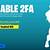 epic games 2fa enable fortnite
