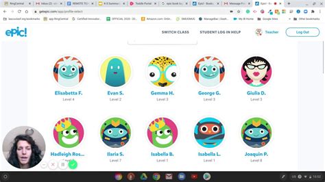 epic books for kids class code login student