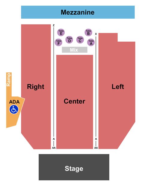 Epic Center Seating Chart