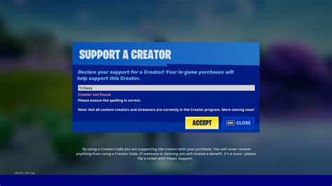 Epic Creator Code List