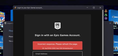 epic games account login issue