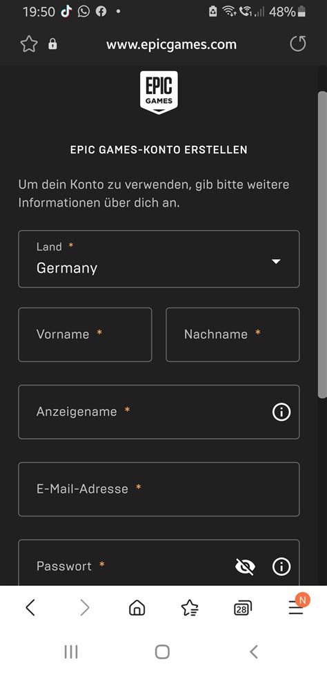 epic games benutzername anmelden