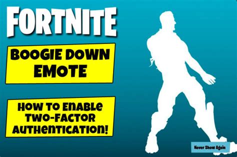 epic games boogie down 2fa