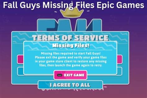 epic games fall guys missing files