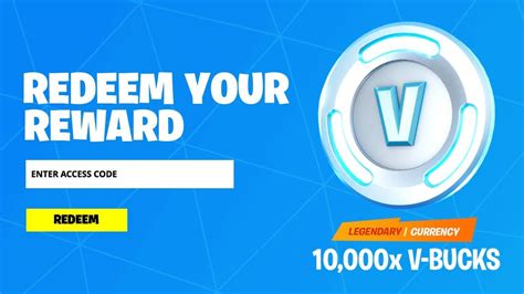 epic games fortnite v bucks code