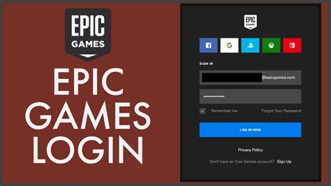 epic games home page login