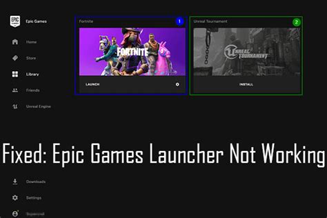 epic games launcher download pc not working