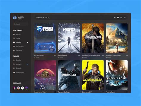 epic games launcher library