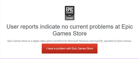 epic games launcher server status