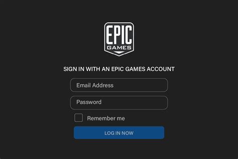 epic games log in with account id