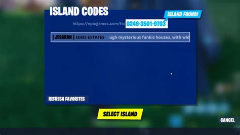 epic games map code